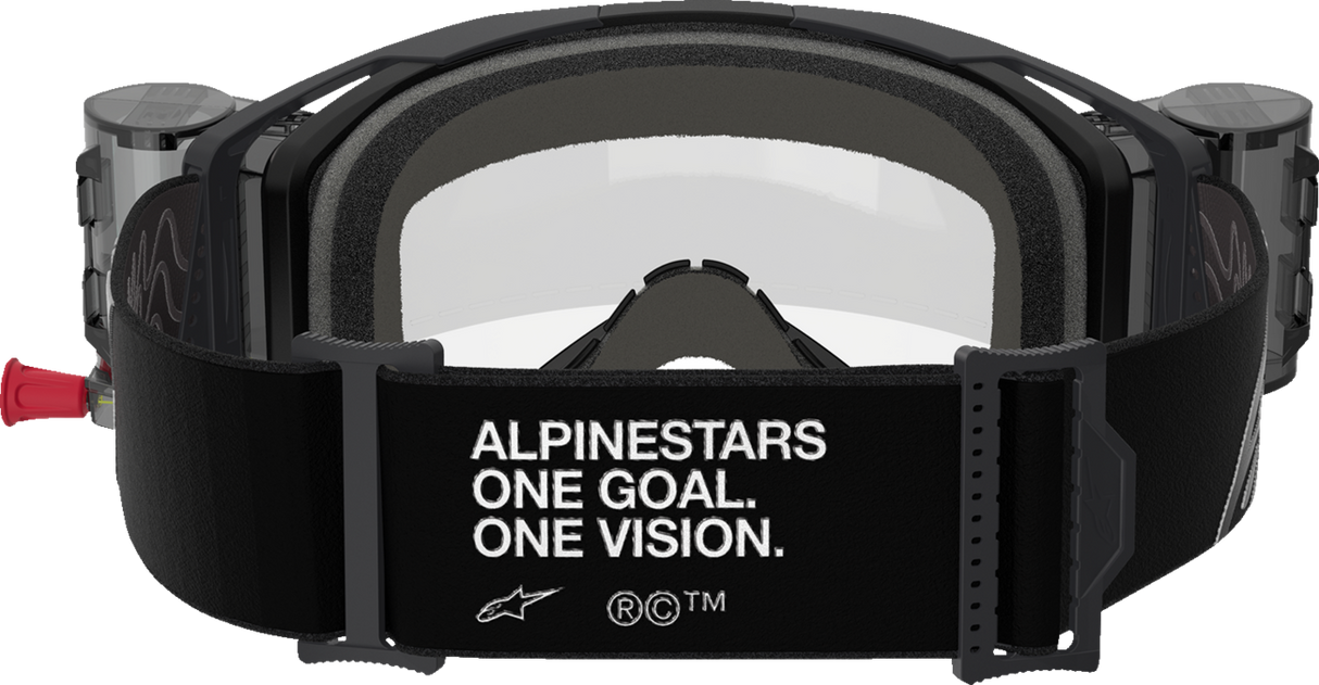 Vision 8 Roll-Off Goggle - Corp - Black - Clear Lens