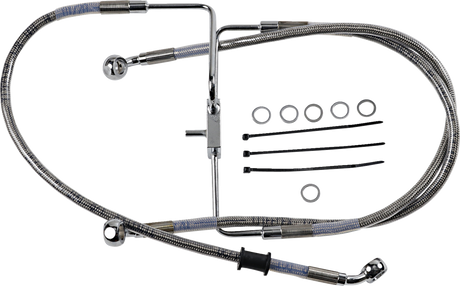 Brake Line - +4\" - Stainless Steel - XL 2016 - 2020