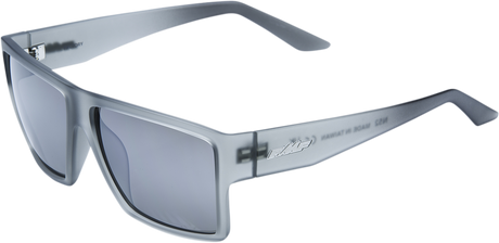 Factory Sunglasses - Matte Crystal Smoke - Silver Mirror Lens