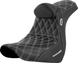 Pro Series SDC Performance Seat - with Backrest - White Stitch - FL/FX \'18-\'23 2018 - 2023