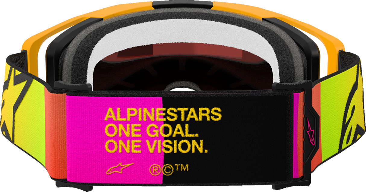 Vision 8 Goggle - Corp - Yellow/Pink - Red Mirror Lens