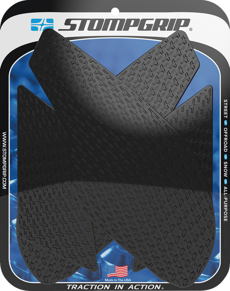 Traction Pad Tank Grips - Icon - Black - SV 650 2017 - 2023