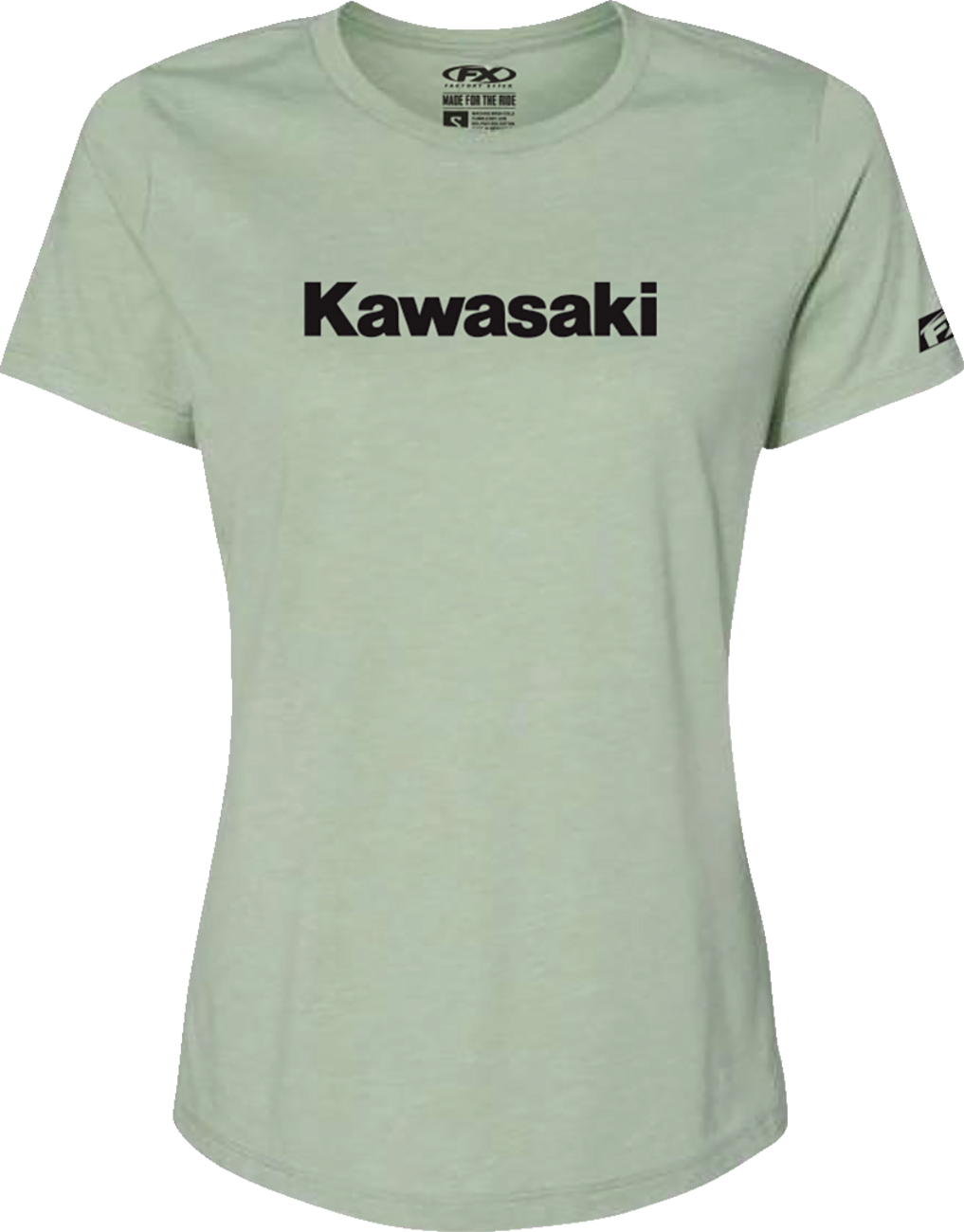 Women\'s Kawasaki T-Shirt - Light Heather Green - XL