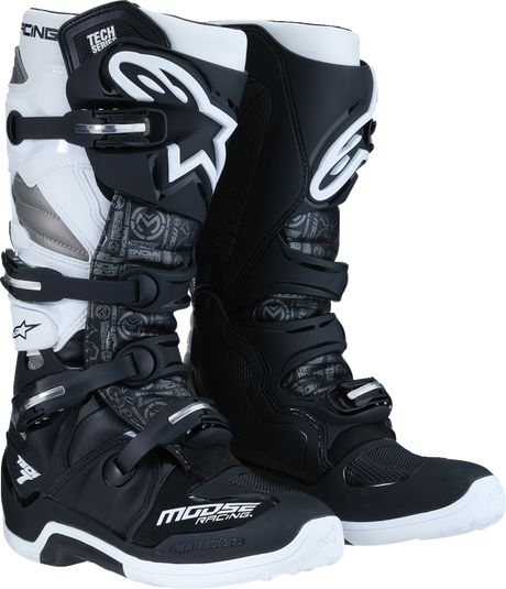 Tech 7 Boots - Black/White/Gray - US 14