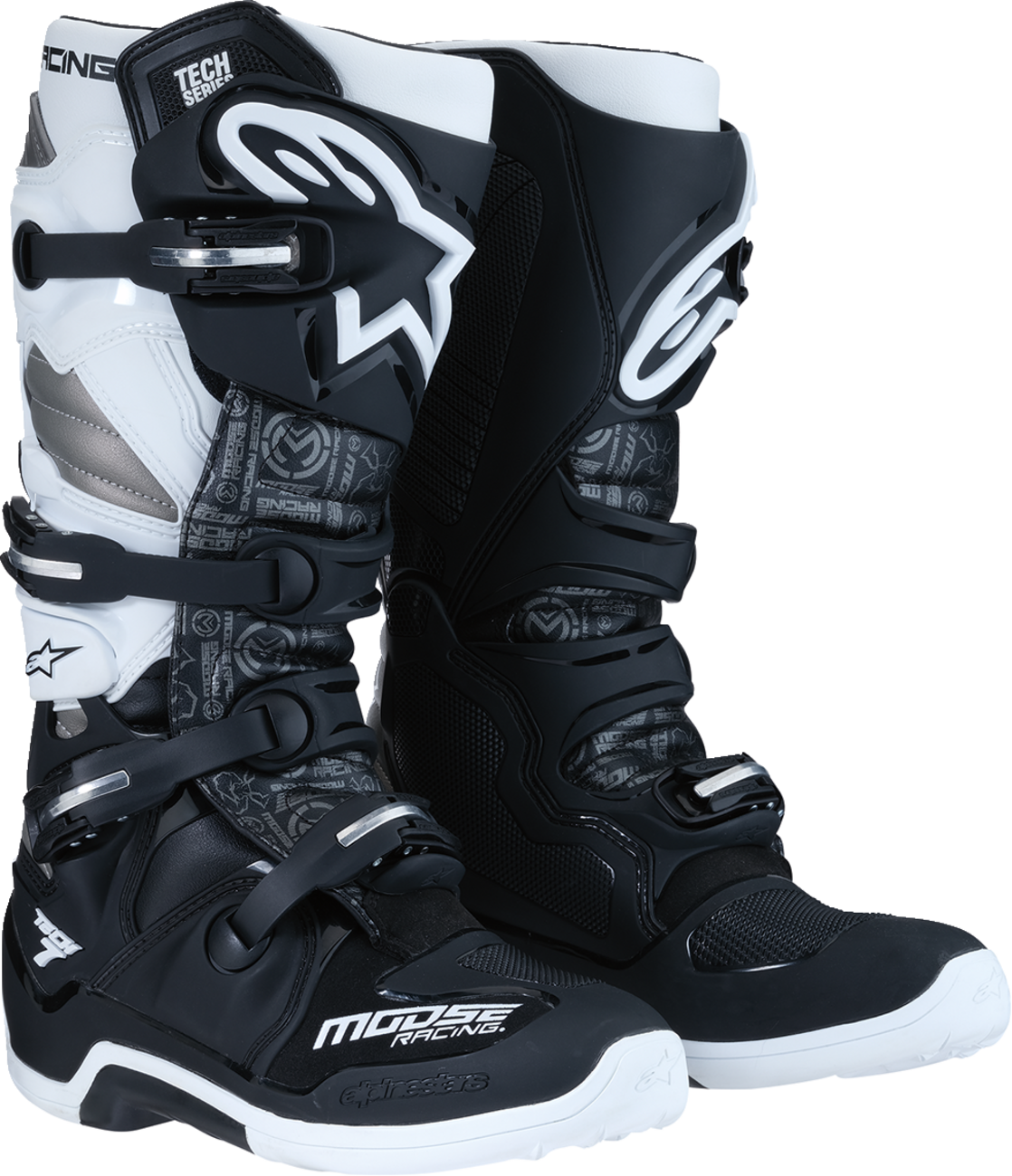 Tech 7 Boots - Black/White/Gray - US 9