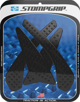 Traction Pad Tank Grips - Volcano - Black - GSX-S 750/Z 2018 - 2023