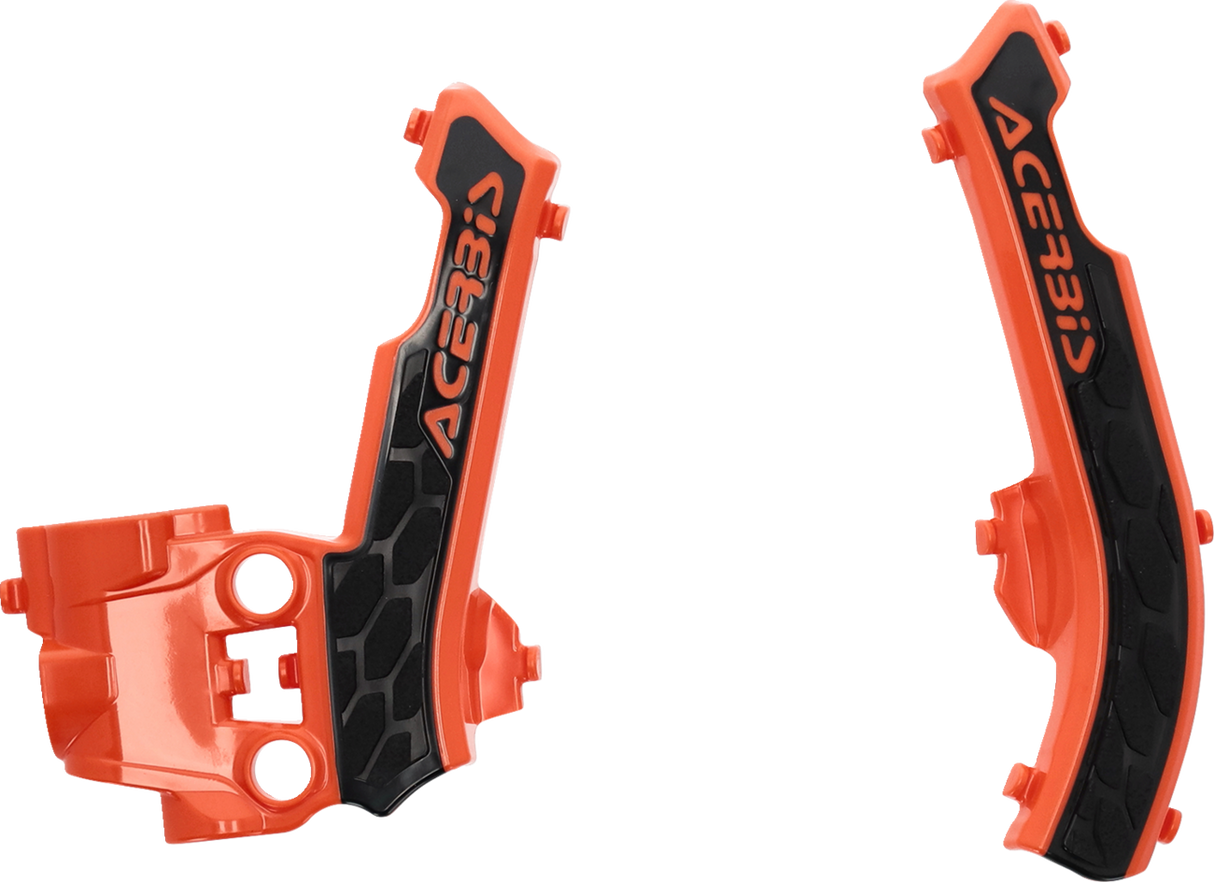 X-Grip Frame Guards - \'16 Orange/Black - Gas Gas | Husqvarna | KTM 2016 - 2023