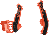 X-Grip Frame Guards - \'16 Orange/Black - Gas Gas | Husqvarna | KTM 2016 - 2023