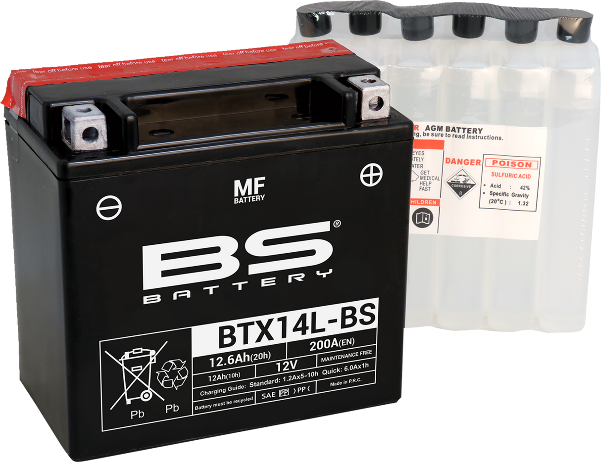 Battery - BTX14L-BS (YTX) 2004 - 2023