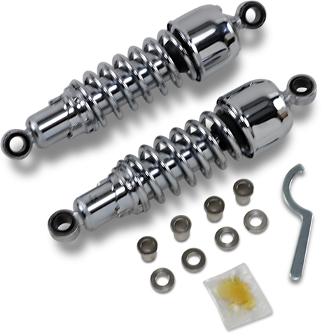 Replacement Shock Absorbers - Chrome - 11.5\" 1979 - 2003