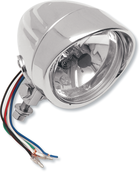 Spotlight w/Visor - 4-1/4\" - w/Running Light - Clear Lens
