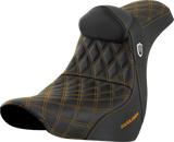 Pro Series SDC Performance Seat - with Backrest - Gold Stitch - FL/FX \'18-\'23 2018 - 2023