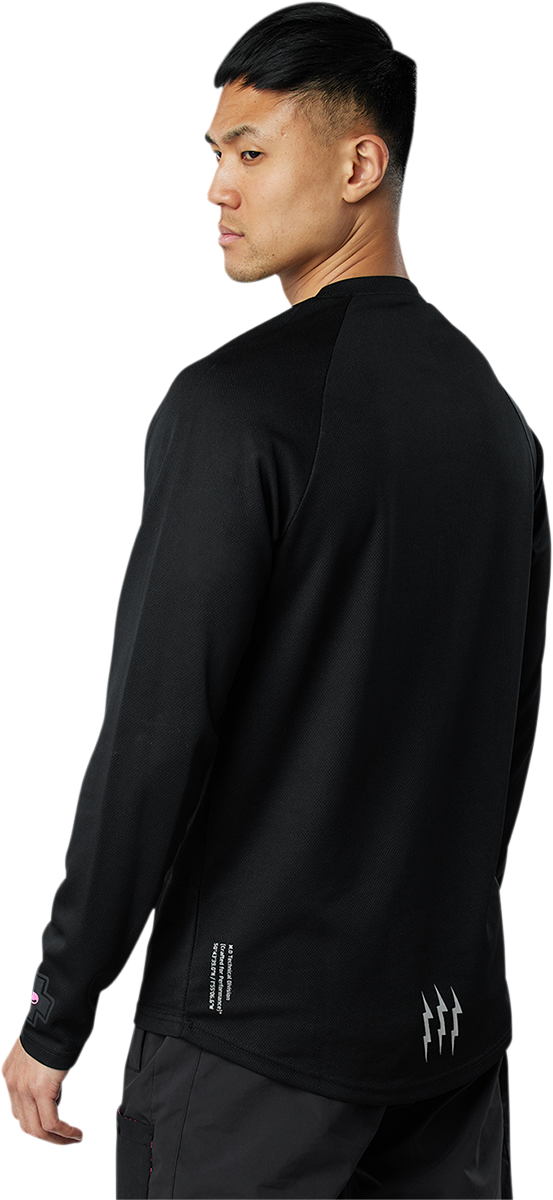 Riders Long-Sleeve Jersey - Black - Small