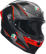 K6 S Helmet - Slashcut - Black/Gray/Red - XL