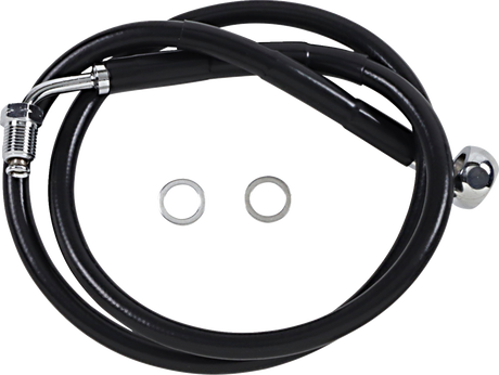 Brake Line - +10\" - Black - \'18-\'21 Softail 2018 - 2020