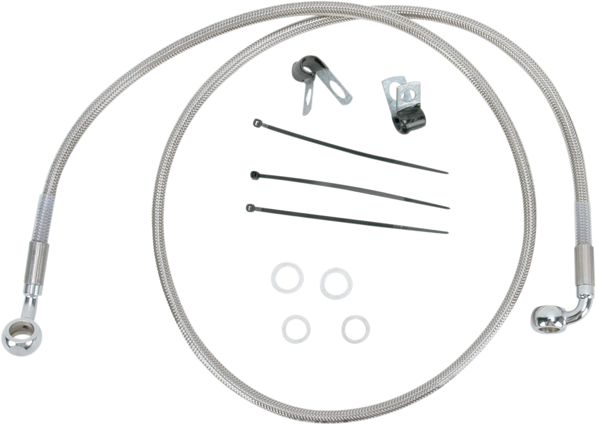 Brake Line - Front - +4\" - Stainless Steel 2001 - 2005