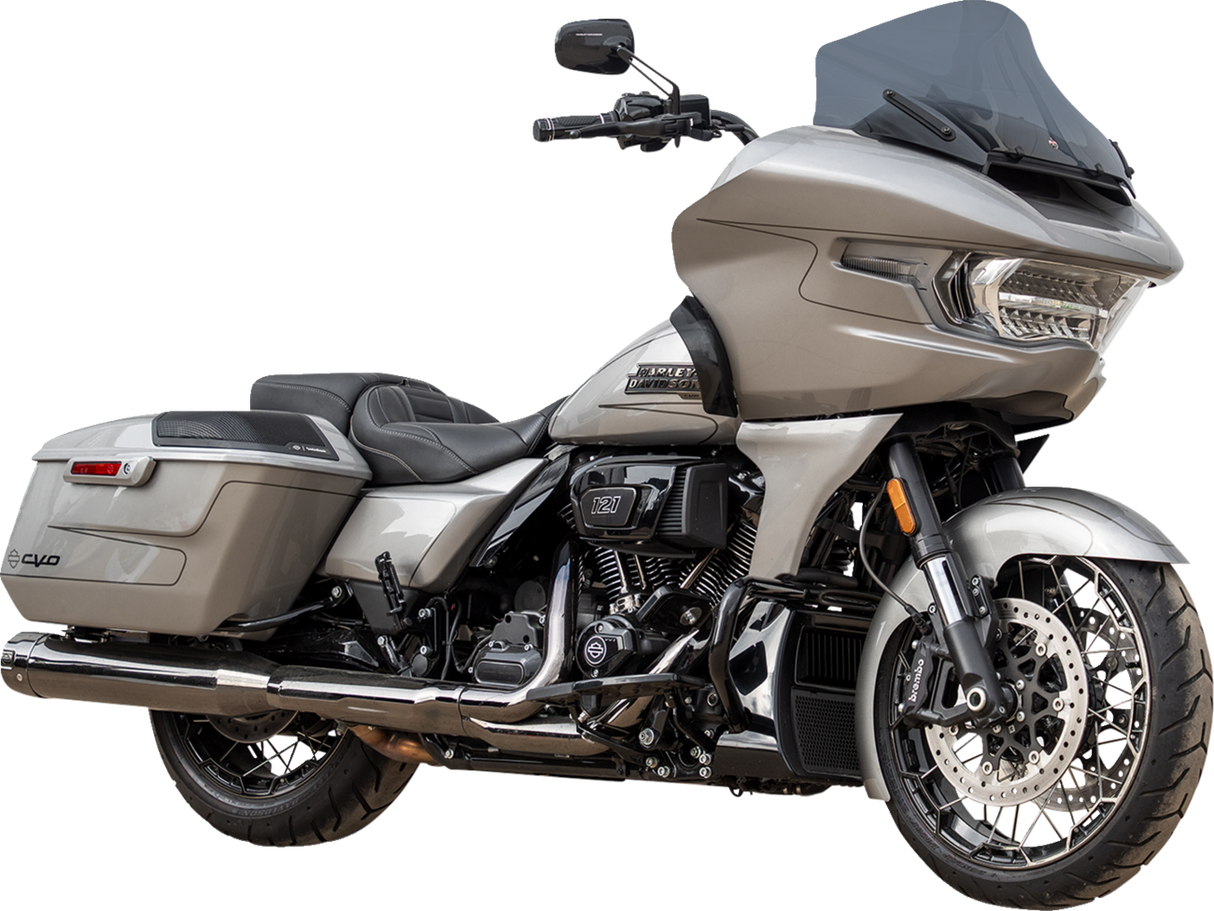 Flare™ Windshield - 12\" - Dark Smoke - FLTRX 2023 - 2025