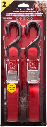 Soft Tie Tie-Down - 1\" x 6\' - Red