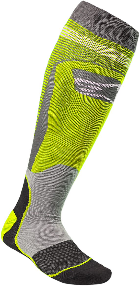 MX Plus 1 Socks - Yellow/Gray - Small/Medium