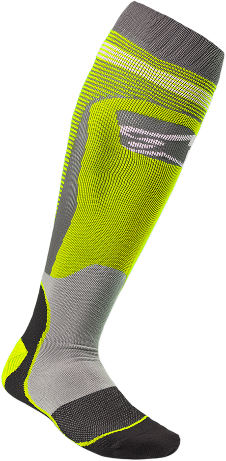 MX Plus 1 Socks - Yellow/Gray - Small/Medium
