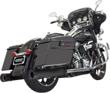 DNT Straight Can Mufflers for \'95-\'16 FL - Black 1995 - 2016