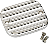 Master Cylinder Cover - Brake - Front - Finned - Chrome 1996 - 2009