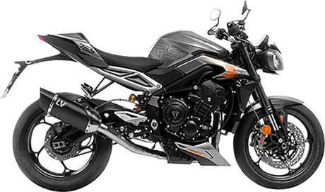 LV-14 R Exhaust System - 3-into-1 - Black - Street Triple 766 R/RS 2023 - 2025