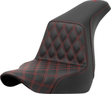 Step-Up Seat - Front Lattice Stitch - Red Stitch - FXLR/FLSB \'18-\'21 2018 - 2021