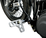Adjustable Serrated Footpegs - With Heel - Clear