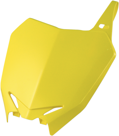 Front Number Plate - \'02 RM Yellow 2008 - 2018