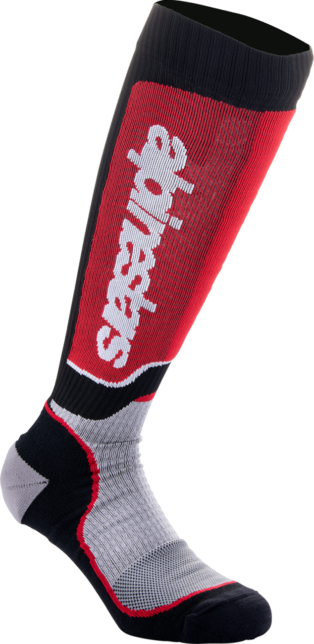 MX Plus Socks - Black/Red/Gray - Large