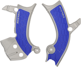 X-Grip Frame Guards - Silver/Blue - Yamaha 2018 - 2023