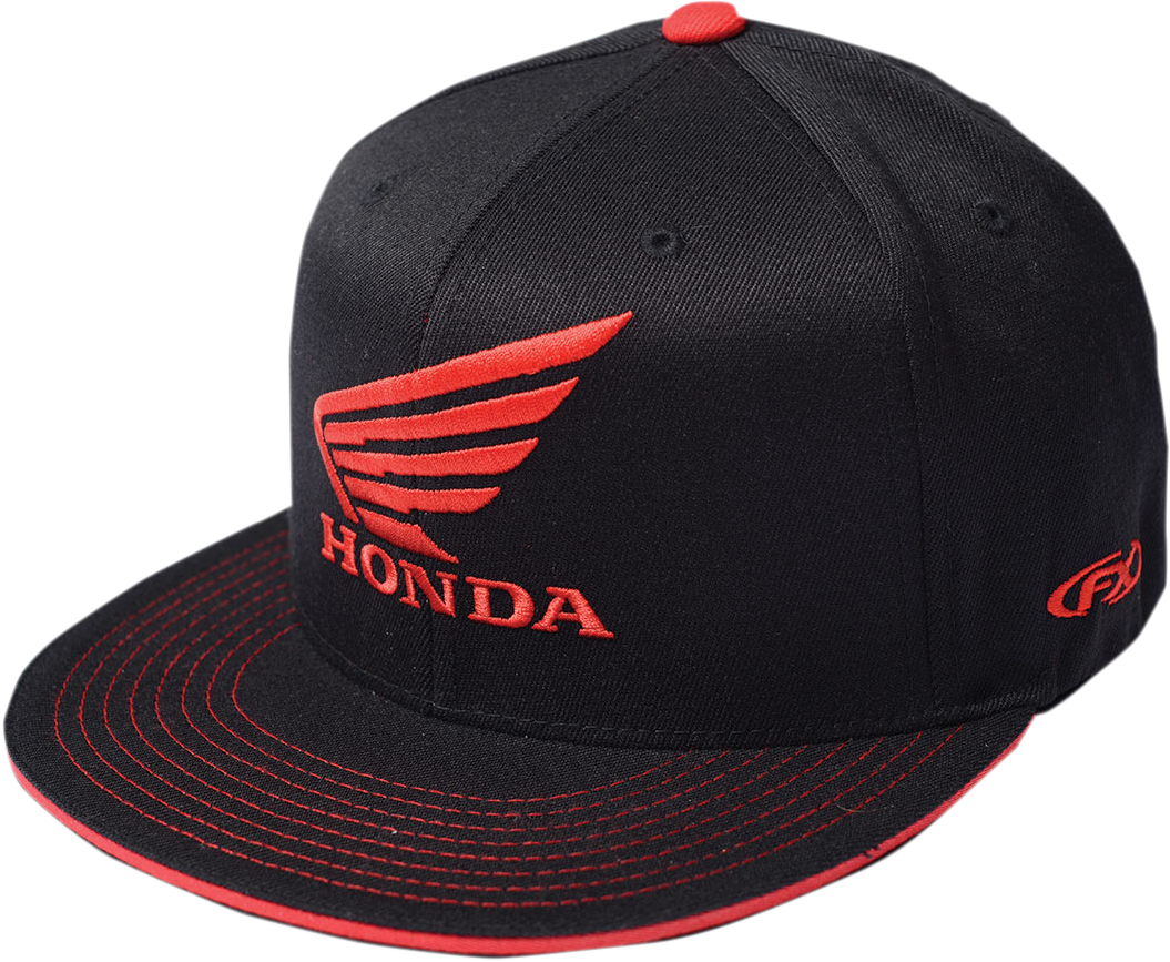 Honda Wing Flexfit® Hat - Black/Red - Large/XL