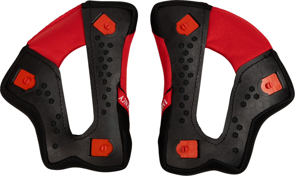 Reflex Sport Cheek Pads - Red/Black - Medium