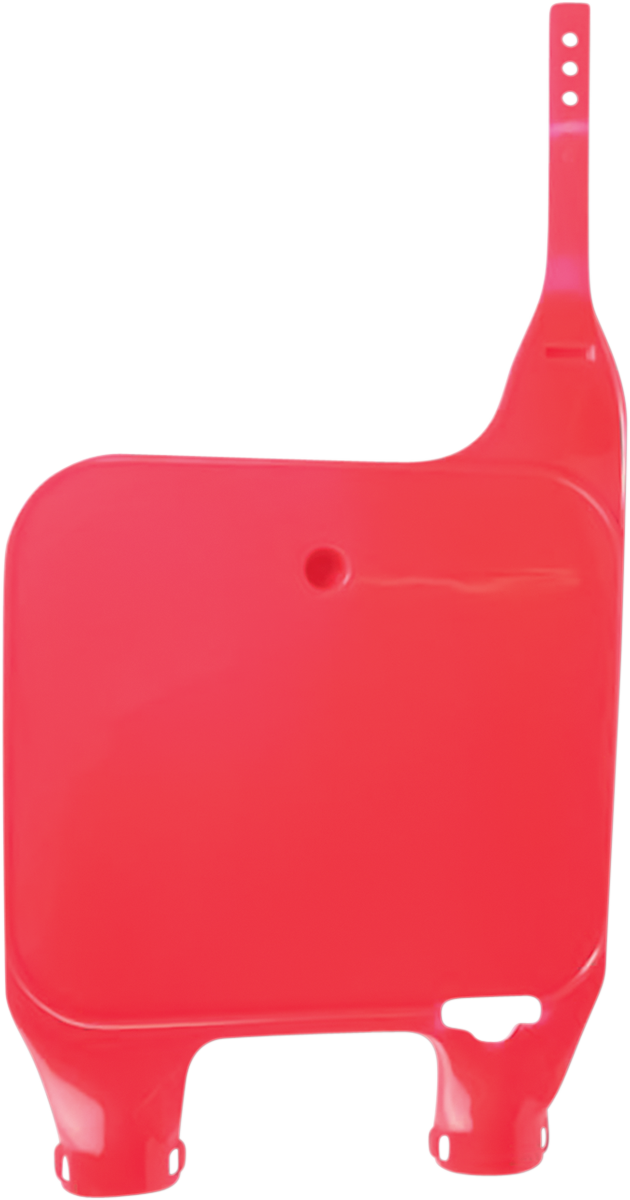 Front Number Plate- Fluorescent Red 1990 - 1994