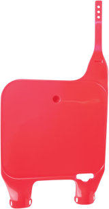 Front Number Plate- Fluorescent Red 1990 - 1994