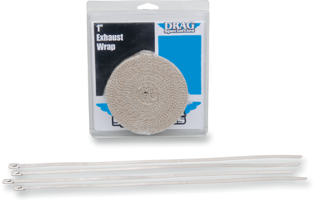 Exhaust Heat Wrap Kit with Ties - Tan - 1\" x 25\'