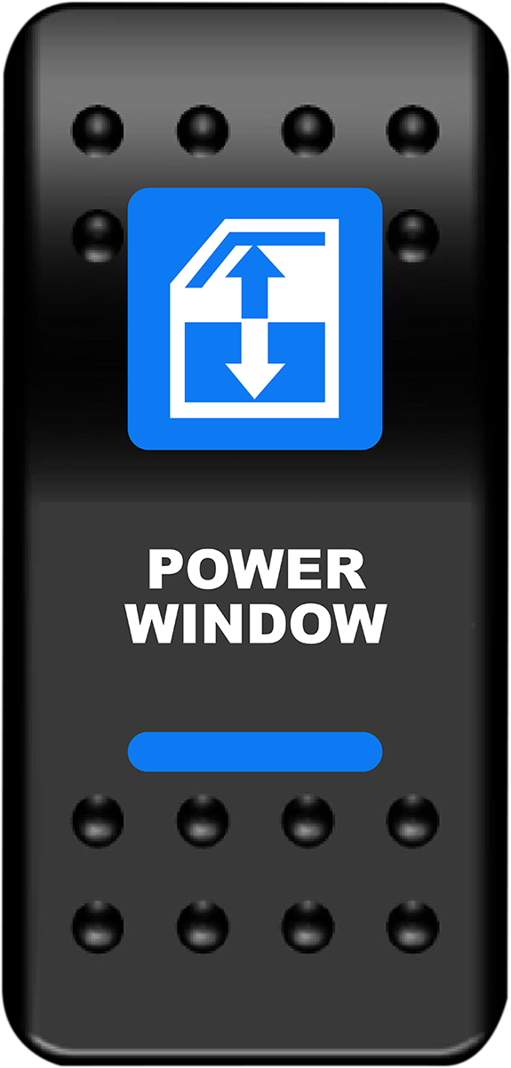 Rocker Switch - Power Window - Blue