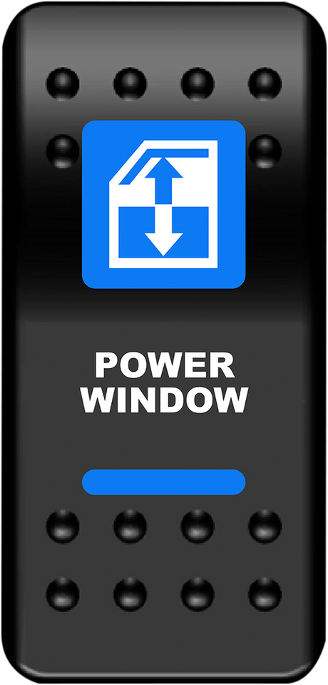 Rocker Switch - Power Window - Blue