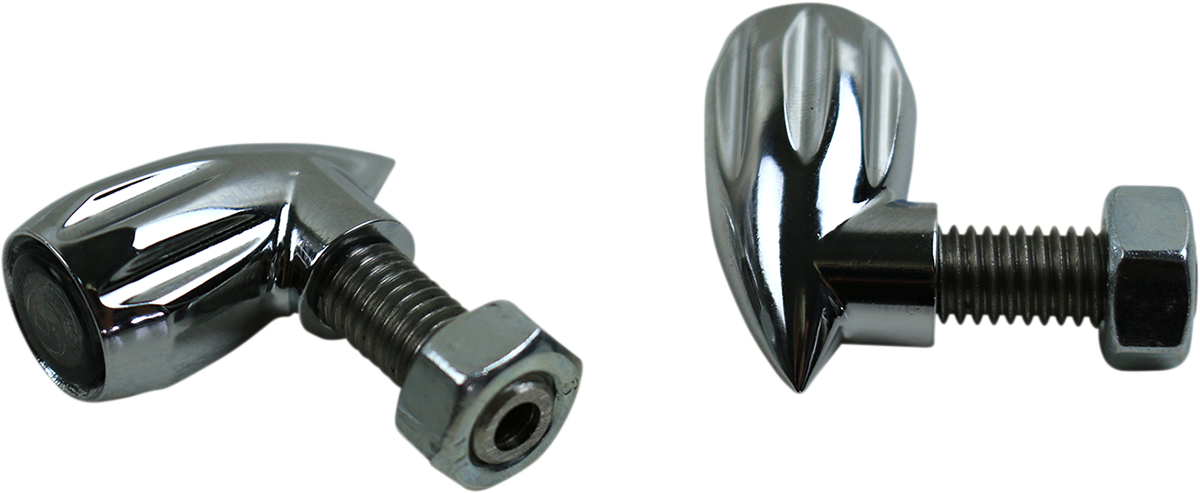 3-1 Bullet Rear Indicator Lights - Grooved - Chrome