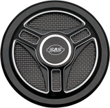 Air Cleaner Cover - Triple-Spoke - Black