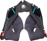 Pista GP RR Cheek Pads - Gray/Cyan - XL