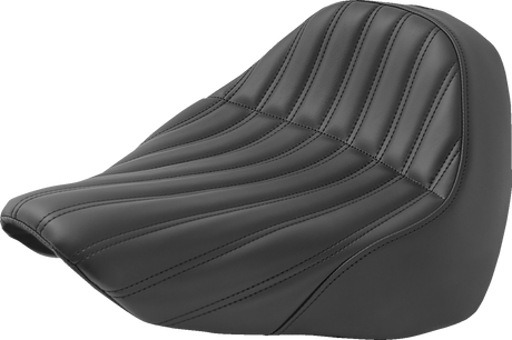 Knuckle Solo Seat - Ribbed - Black - FL/FX \'18-\'23 2018 - 2023
