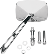 Mirror with Air Stem - Side View - Rectangle - Chrome - Left/Right - Each