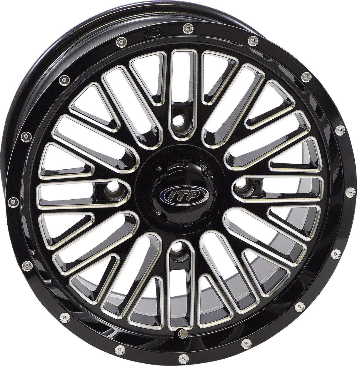 Wheel - Momentum - Front/Rear - Black/Milled - 15x7 - 4/156 - 5+2 (+30 mm) 1992 - 2023