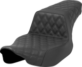 Step-Up Seat - Full Latice Stitch - Black - Extended Reach - Street Glide/Road Glide 2023 - 2024