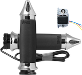 Grips - Heated - Custom Contour - Spike - Cable - Chrome 1986 - 2022