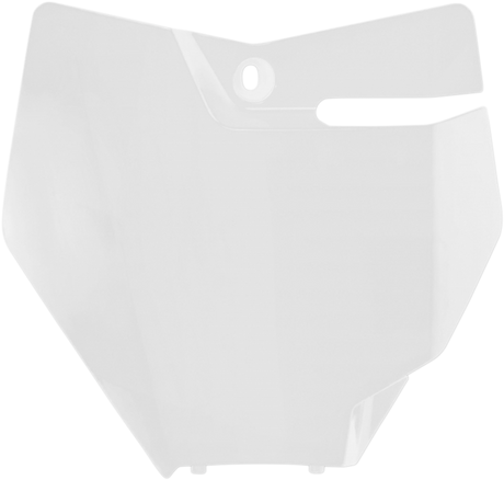 Front Number Plate - White 2018 - 2023