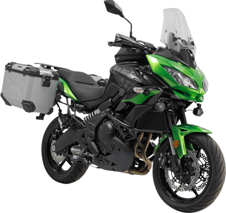 TRAX ADV Aluminum Case System - Silver - Kawasaki Versys 650 \'14-\'24 2014 - 2024