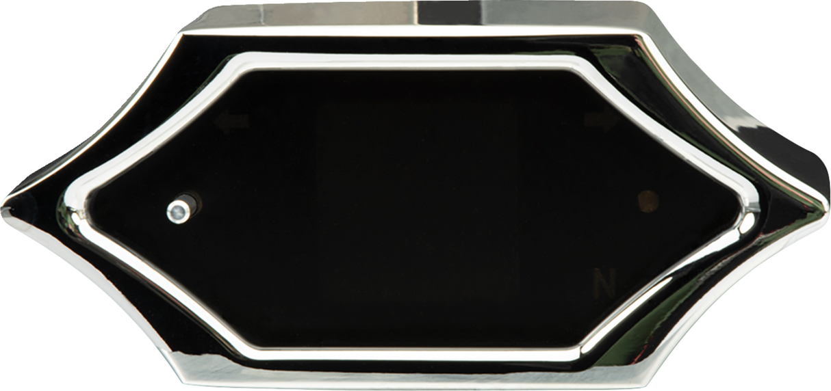 Handle Bar Mount Speedometer - With Signals - Spiked - Chrome